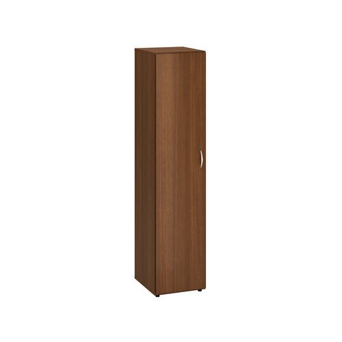 Vysoká úzká skříň Alfa 500, 178 x 40 x 47 cm, s dvířky - levé provedení, dezén ořech