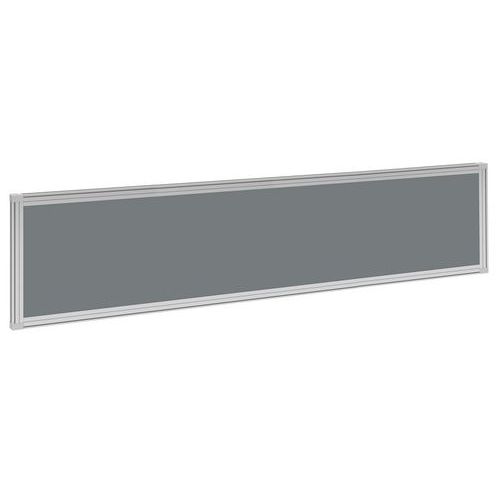 Stolový paraván Alfa 600, 180 x 37 cm, světle šedý