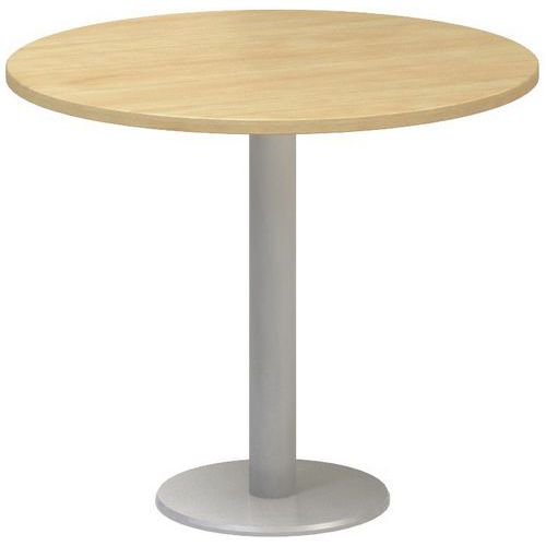 Kruhový konferenční stůl Alfa 400, 90 x 74,2 cm, dezén divoká hruška