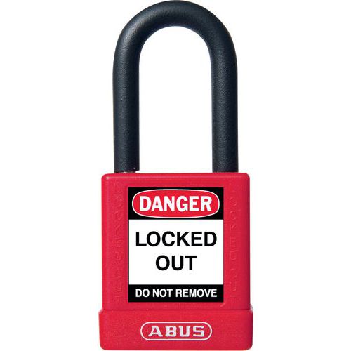 Nevodivé bezpečnostní visací zámky Abus 74/40HB38 KD, rozdílný klíč, červený