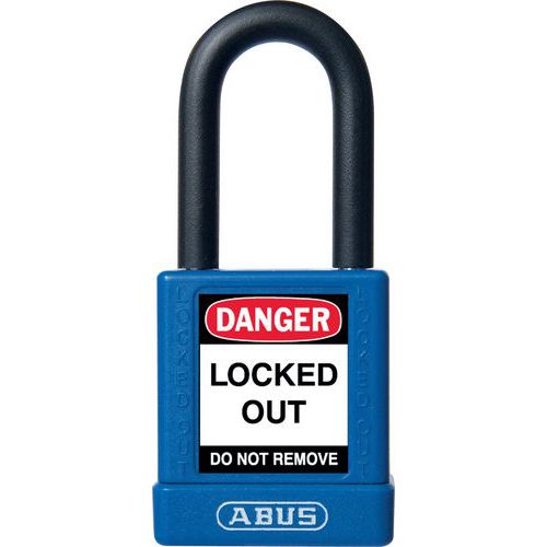 Nevodivé bezpečnostní visací zámek Abus 74/40HB38 MK, systém s univerzálním klíčem, modrý