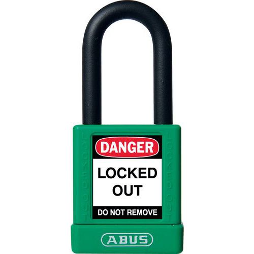Nevodivé bezpečnostní visací zámky Abus 74/40HB38 KD, rozdílný klíč, zelený