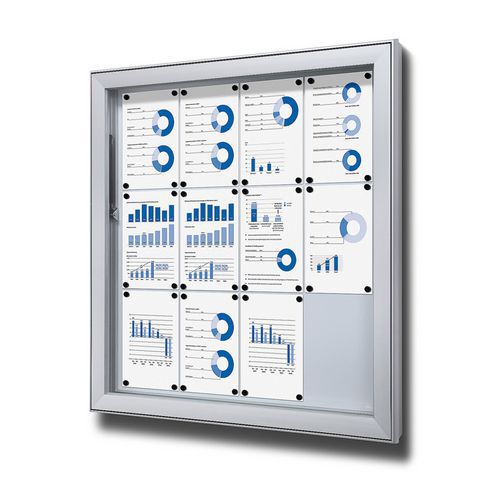 Magnetická vitrína SCL, jednokřídlá, 12 x A4