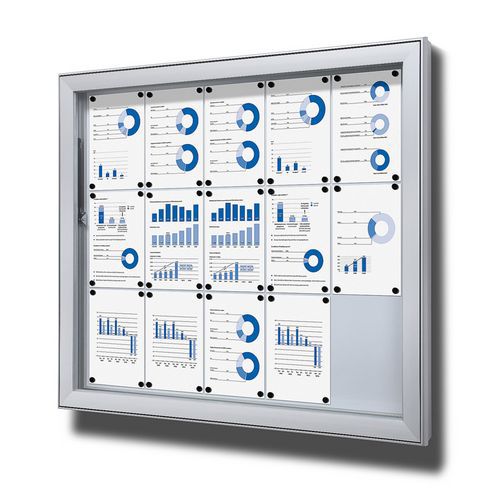 Magnetická vitrína SCL, jednokřídlá, 15 x A4