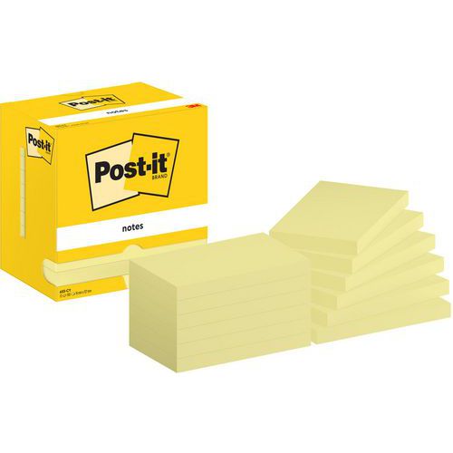 Bločky samolepicí Post-it®, žluté, 76×127 mm