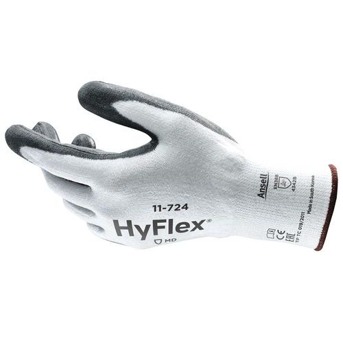 Pracovní rukavice Ansell HyFlex® 11-724 polomáčené v polyuretanu, vel. 8