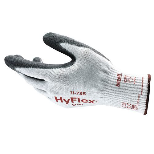 Pracovní rukavice Ansell HyFlex® 11-735 polomáčené v polyuretanu, vel. 10
