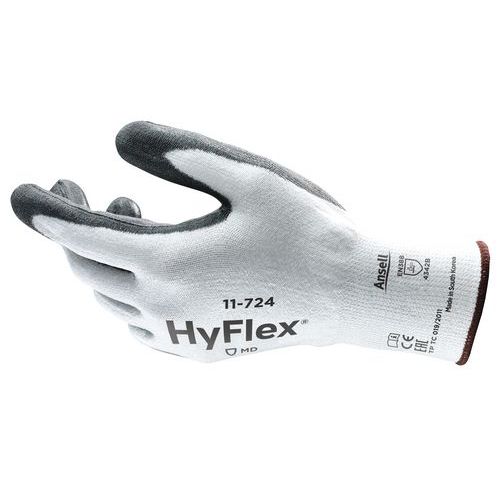 Pracovní rukavice Ansell HyFlex® 11-724 polomáčené v polyuretanu, vel. 9