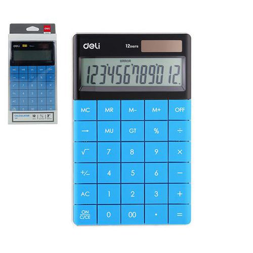 Kalkulačka DELI, modrá