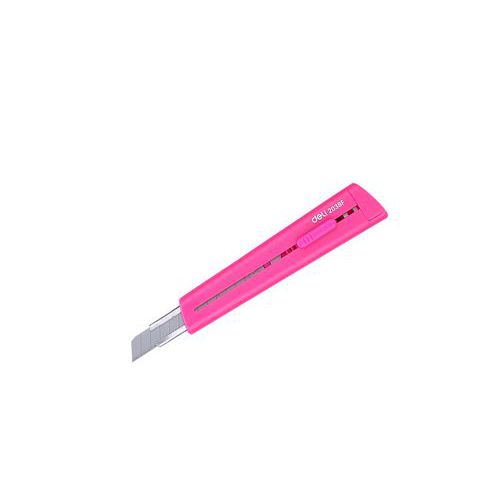 Nůž DELI 126mm odlamovací, růžový