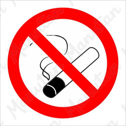 Zákaz kouření, samolepka 110 x 110 x 0,1 mm, inverzní