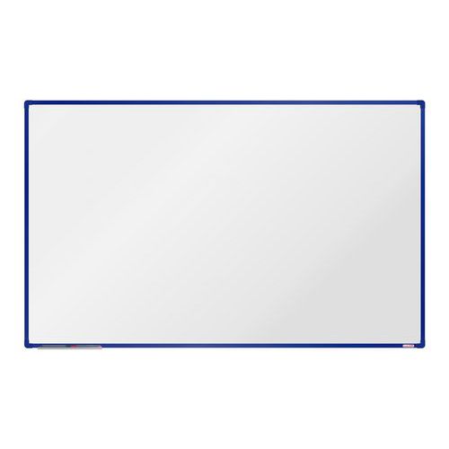 Bílá magnetická tabule boardOK, 200 x 120 cm, modrá