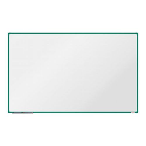 Bílá magnetická tabule boardOK, 200 x 120 cm, zelená