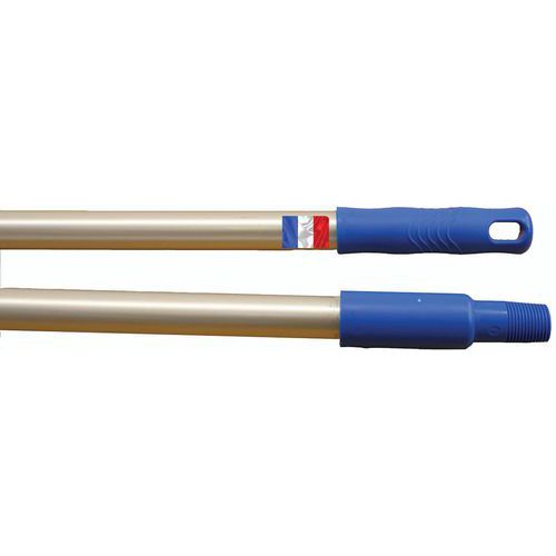 Hliníková tyč na smeták Manutan Expert, 150 cm, modrá