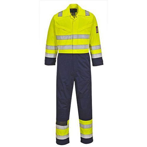 Kombinéza Hi-Vis MODAFLAME, modrá/žlutá, prodloužené, vel. XL