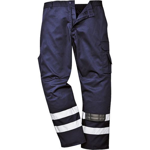 Kalhoty Iona Safety, modrá, prodloužené, vel. L