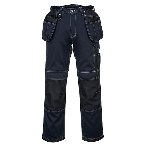 Pracovní kalhoty PW3 Holster, černá/modrá, normální, vel. 46