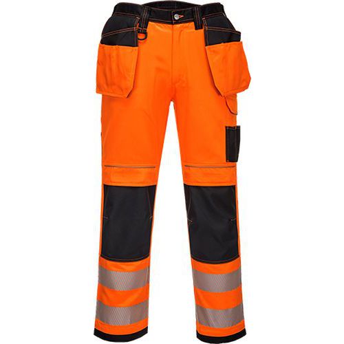 Reflexní kalhoty PW3 Holster Hi-Vis, černé/oranžové, vel. 54
