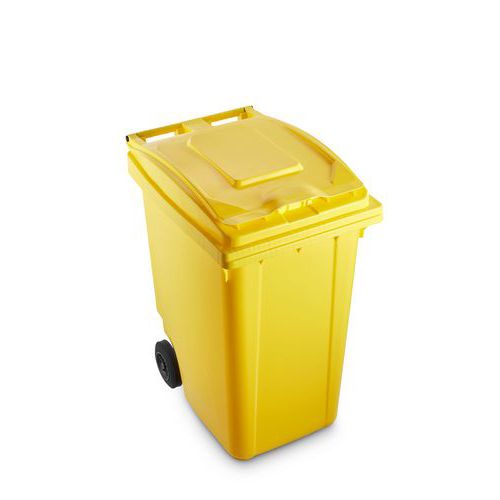Plastová popelnice Benny na tříděný odpad, objem 360 l, žlutá