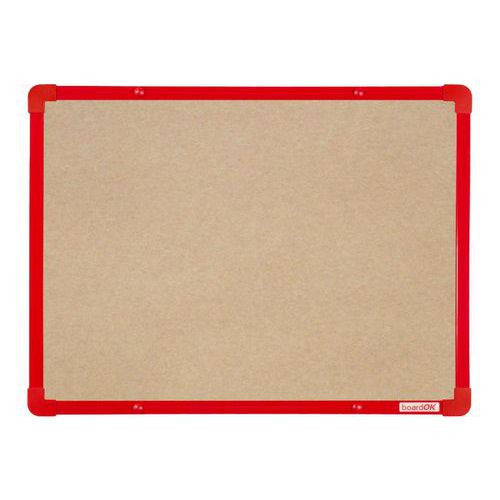 Textilní tabule boardOK, 60 x 45 cm, červená