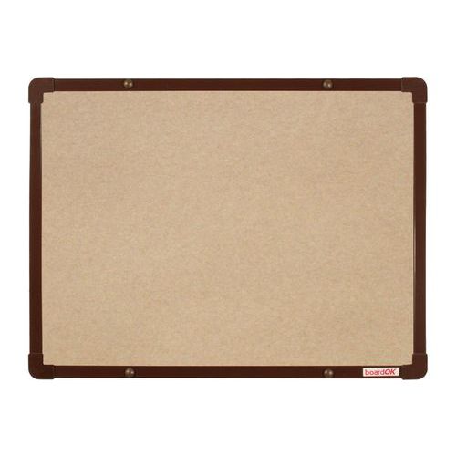 Textilní tabule boardOK, 60 x 45 cm, hnědá