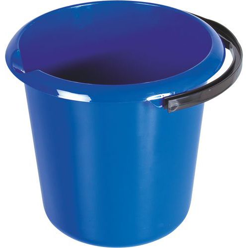 Plastový kbelík s výlevkou, 10 l, modrý