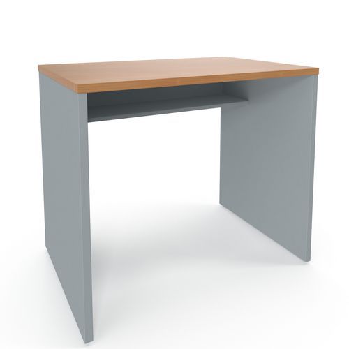 Kancelářský stůl Viva, rovné provedení, 90 x 76 x 60 cm, buk/šedý