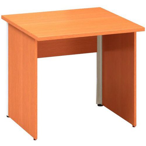 Kancelářský stůl Alfa 100, 80 x 80 x 73,5 cm, rovné provedení, dezén buk Bavaria
