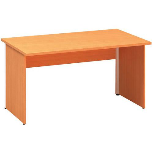 Kancelářský stůl Alfa 100, 140 x 80 x 73,5 cm, rovné provedení, dezén buk Bavaria