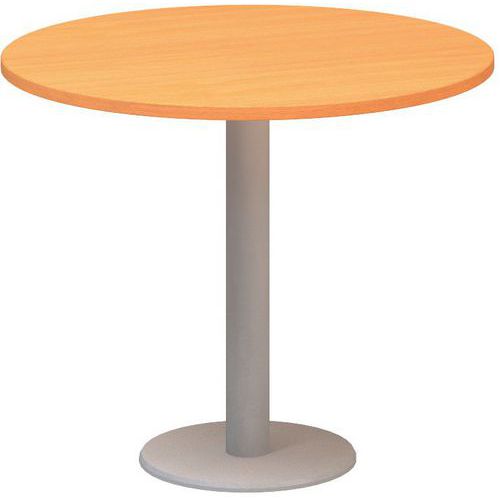 Kruhový konferenční stůl Alfa 400, 90 x 74,2 cm, dezén buk Bavaria