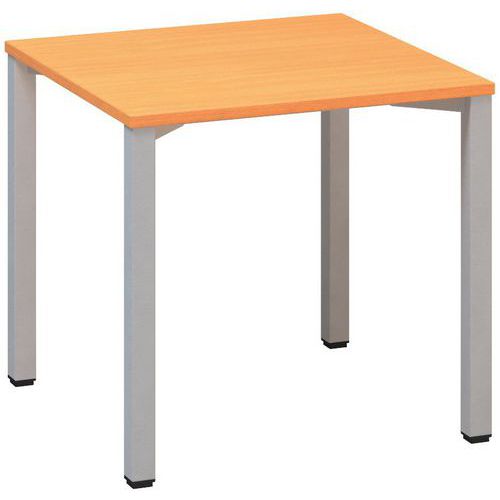 Kancelářský stůl Alfa 200, 80 x 80 x 74,2 cm, rovné provedení, dezén buk Bavaria, RAL9022