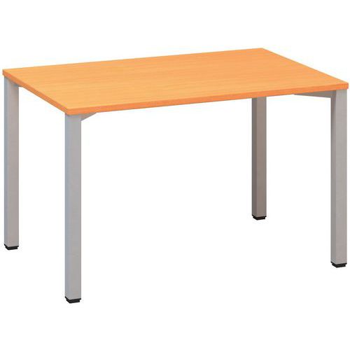 Kancelářský stůl Alfa 200, 120 x 80 x 74,2 cm, rovné provedení, dezén buk Bavaria, RAL9022