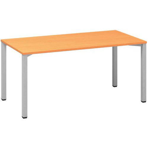 Kancelářský stůl Alfa 200, 160 x 80 x 74,2 cm, rovné provedení, dezén buk Bavaria, RAL9022