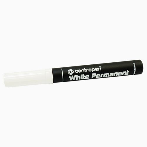 CENTROPEN značkovač permanentní, 8586/1, stopa 2,5 mm, sada 10 ks, bílý