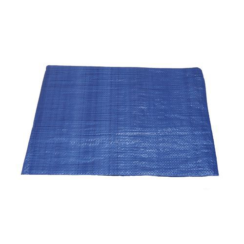 TOPTRADE plachta krycí, modro-zelená, s kovovými oky, 3 x 5 m, 150 g / m2, profi