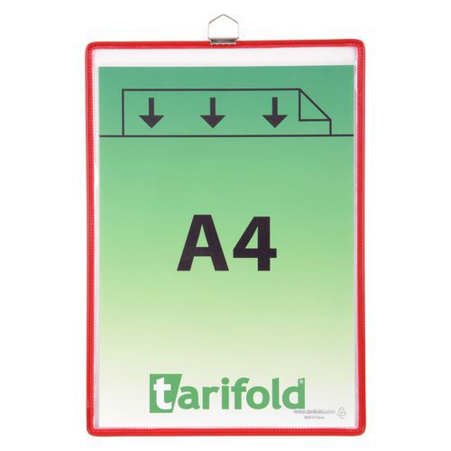 Informační rámečk Tarifold A4, s okem, červený