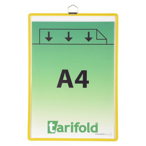 Informační rámečk Tarifold A4, s okem, žlutý