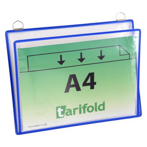 Informační rámečk Tarifold A4, se dvěma oky, modrý