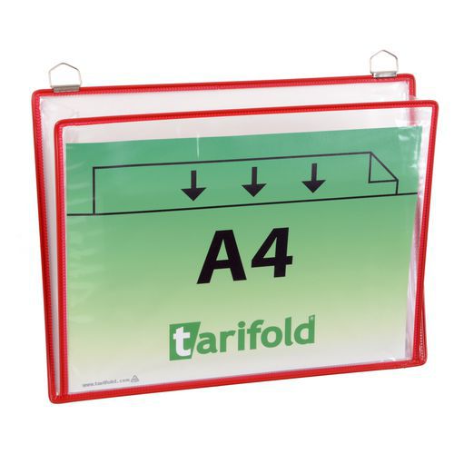 Informační rámečk Tarifold A4, se dvěma oky, červený