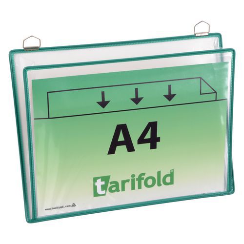 Informační rámečk Tarifold A4, se dvěma oky, zelený