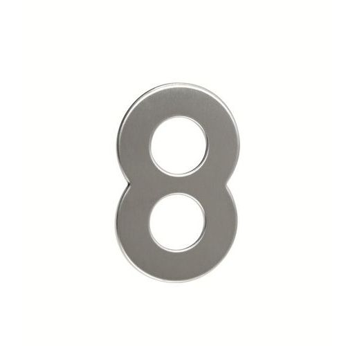 Nerezové číslo ve 2D provedení, výška 95 mm, znak "8"