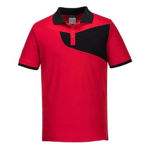 Polokošile PW2 S/S, červená/černá, vel. L