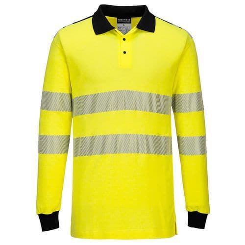 FR Hi-Vis polokošile, černá/žlutá, vel. XL