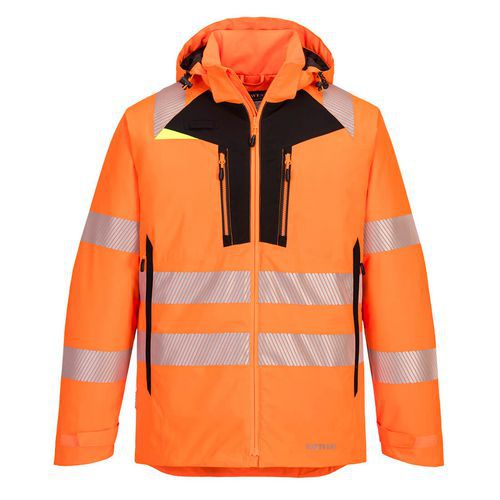 Zimní bunda Hi-Vis DX4, černá/oranžová, vel. 4XL