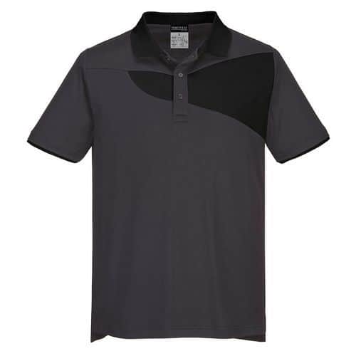 Polokošile PW2 S/S, šedá/černá, vel. L