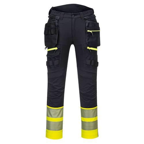 DX4 Kalhoty Holster Hi-Vis Třída 1, černá/žlutá, normální, vel. S