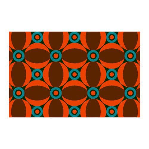 Vnitřní čisticí rohož Déco Design™ Imperial Retro, oranžová, 60 x 90 cm