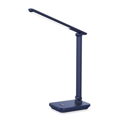 LED stolní lampa Platinet 5W, nabíjecí 6 000 mAh, USB port, námořnická modř