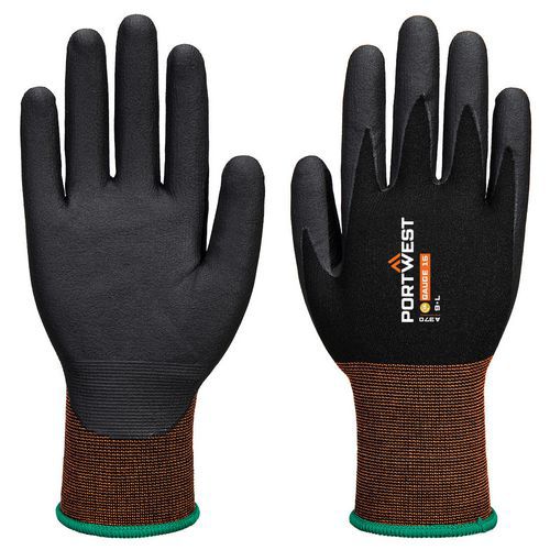 Rukavice GP Grip 15 z nitrilové mikropěny, černá, vel.L