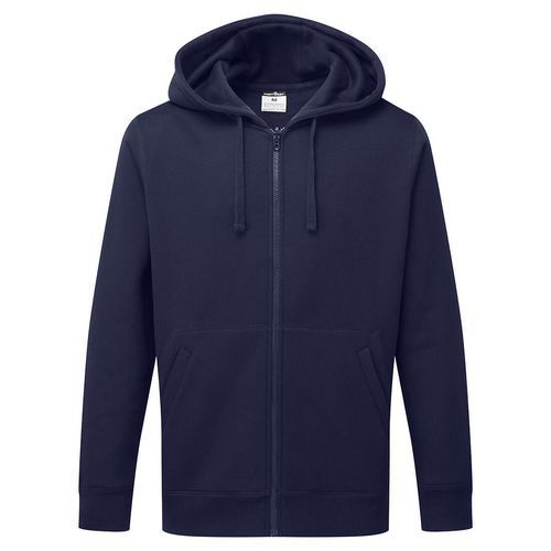 Mikina na zip, tmavě modrá, vel.S